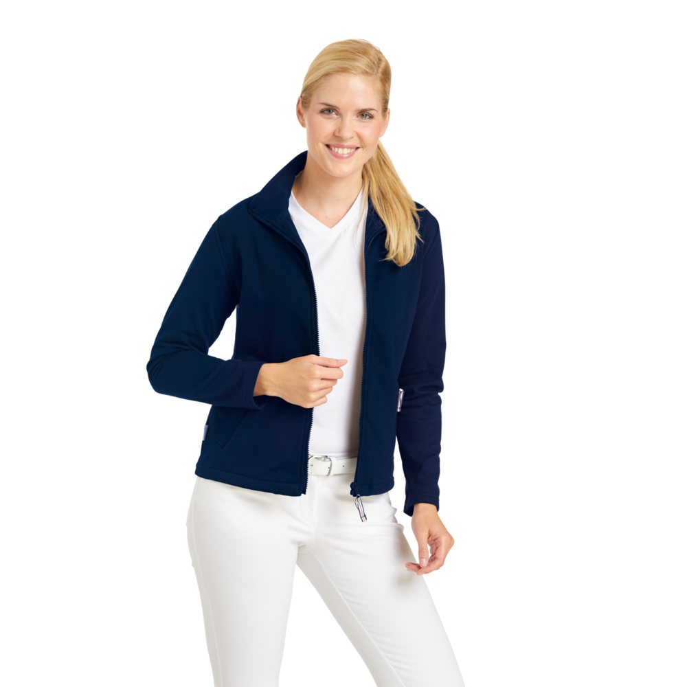 LEIBER Sweatjacke Damen 08/1059 – marine (Am Modell)