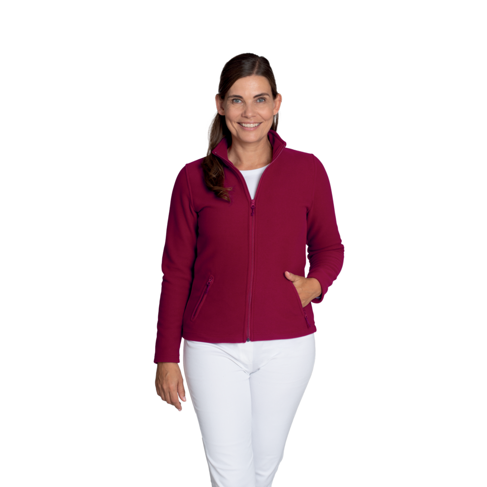 LEIBER Fleecejacke Damen 08/2662 – beere (Am Modell)