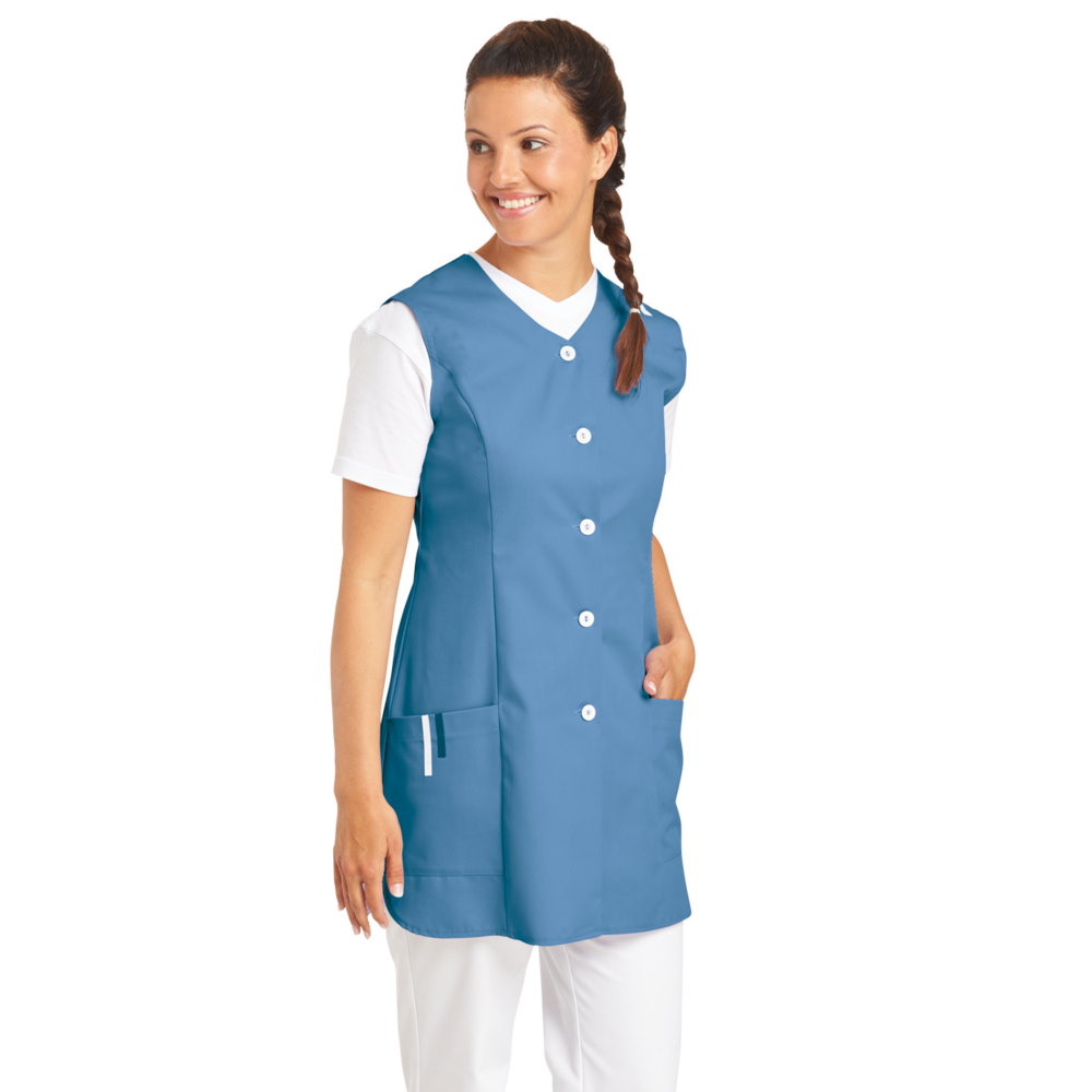 LEIBER Kasack Damen 09/1246 – caribic-blau (Am Modell)