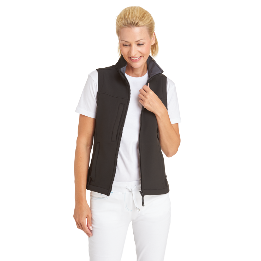 LEIBER Softshellweste Damen 10/1045 – schwarz (Am Modell)