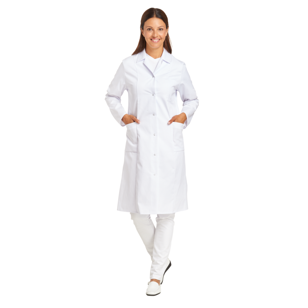 LEIBER Mantel Damen 08/491 – weiß (Am Modell)