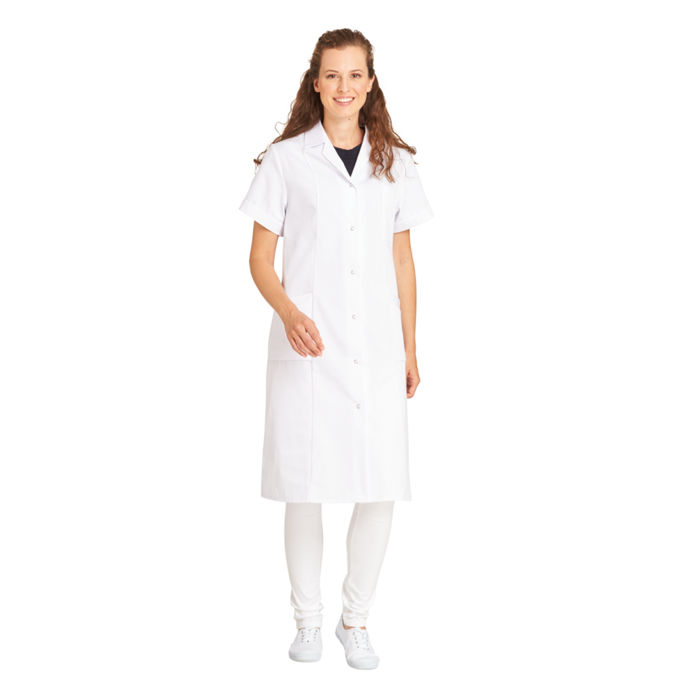 LEIBER Mantel Damen 08/490 – weiß (Am Modell)