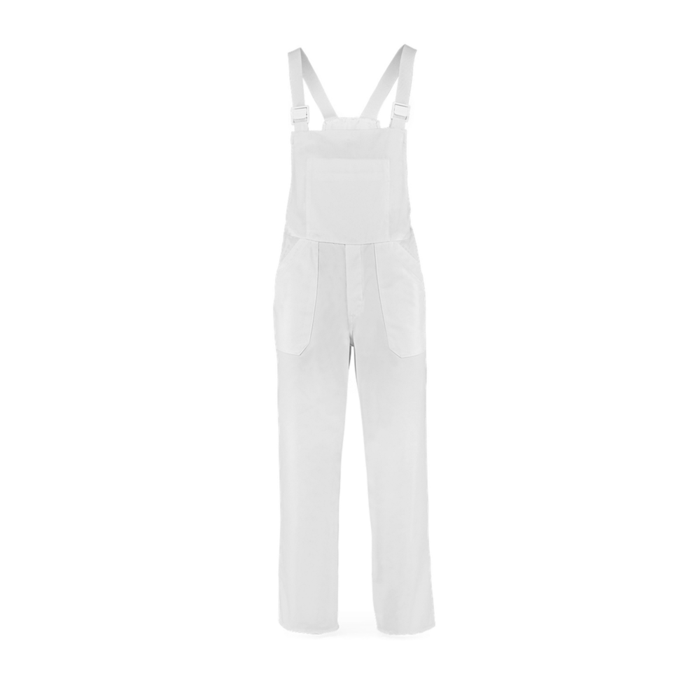 LEIBER Latzhose 12/731 – weiß (Front)