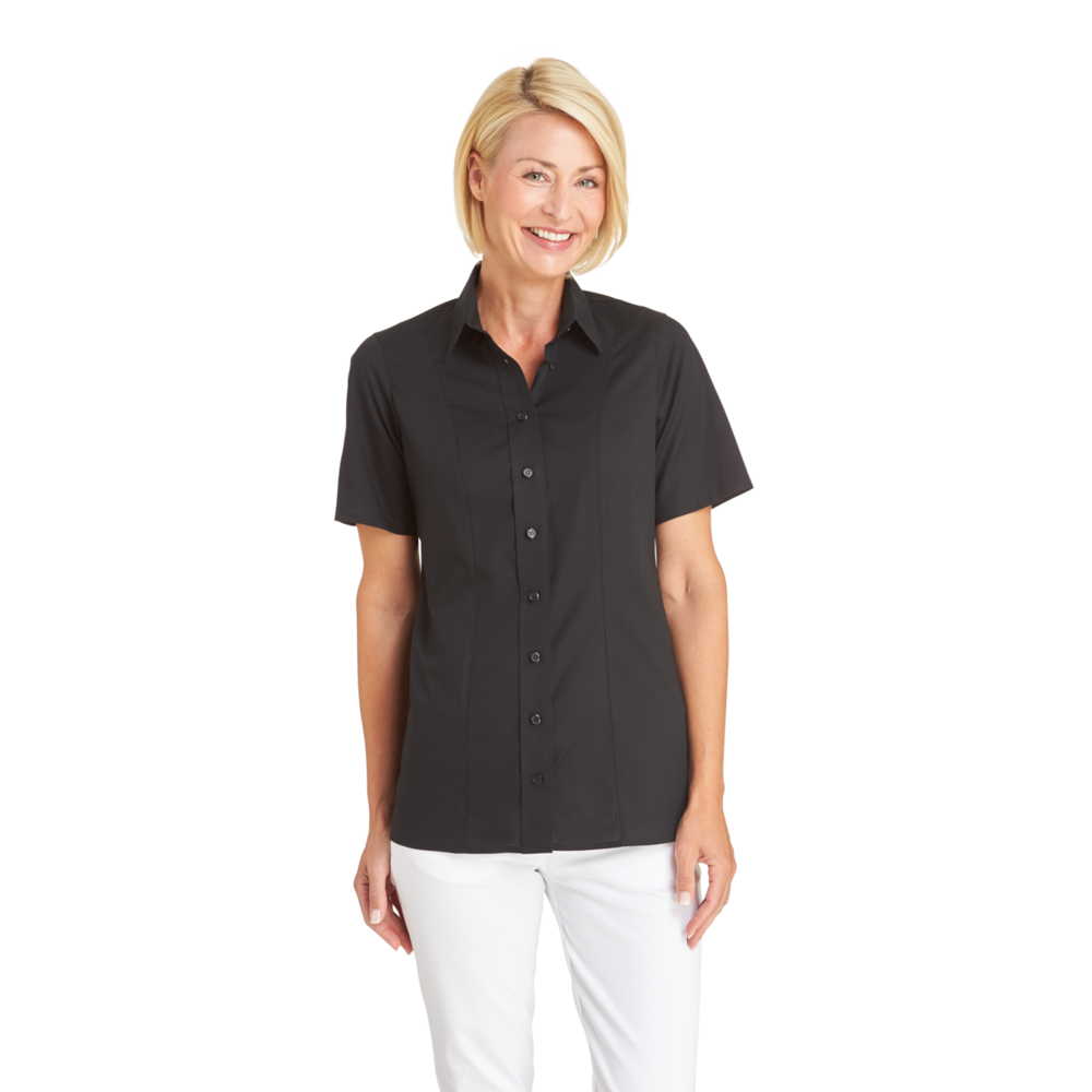 LEIBER Bluse Damen 08/1236 – schwarz (Am Modell)