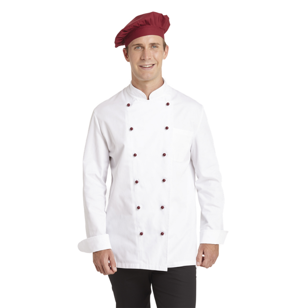 LEIBER Kochjacke Herren 12/5510 – weiß (Am Modell)