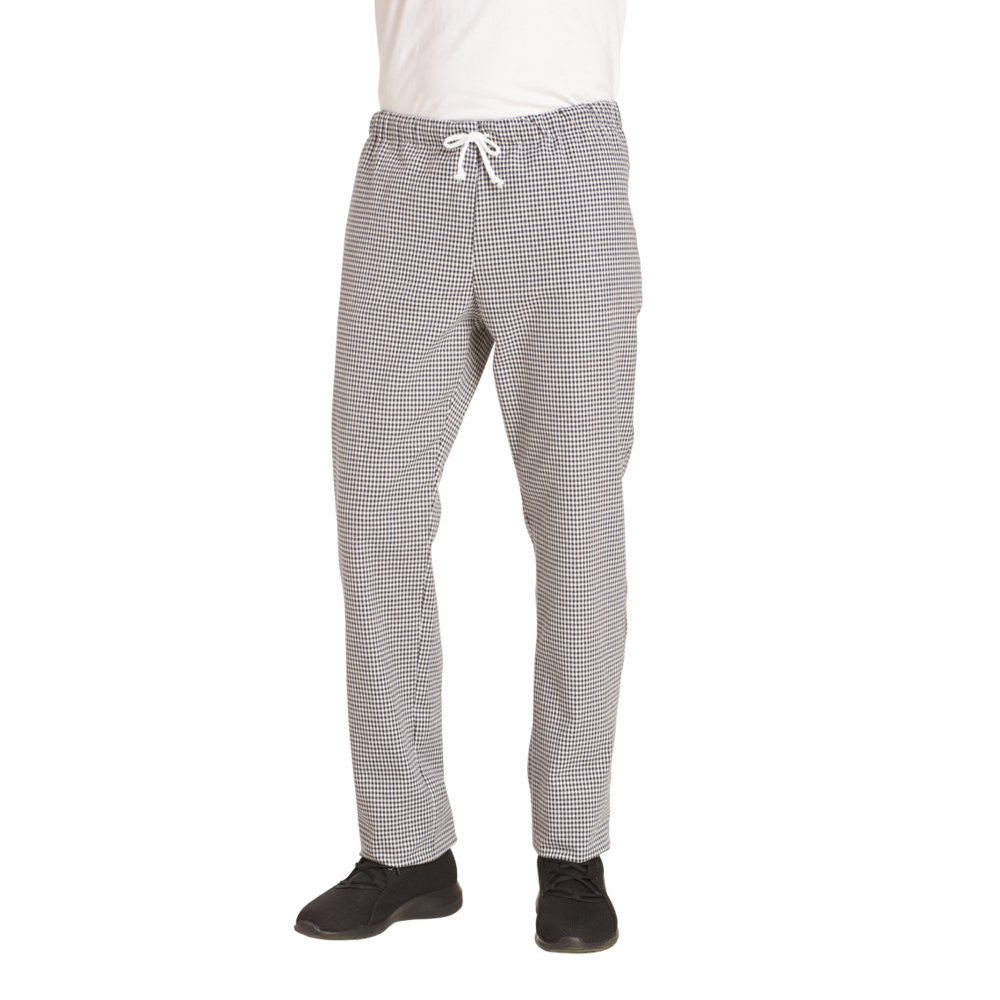 LEIBER Koch-/Bäckerhose 12/6940 – schwarz/weiß (Am Modell)