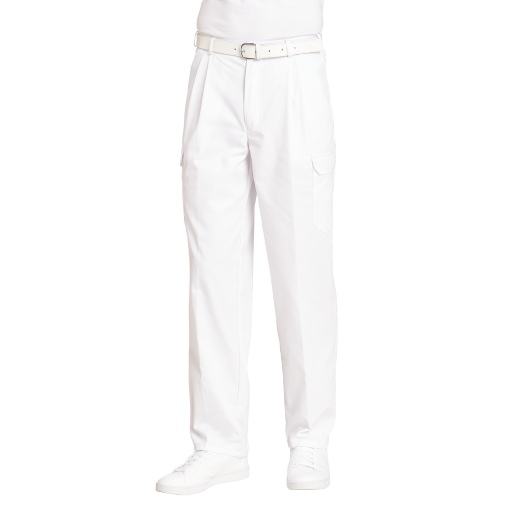 LEIBER Cargo-Hose Herren 12/1390 – weiß (Am Modell)