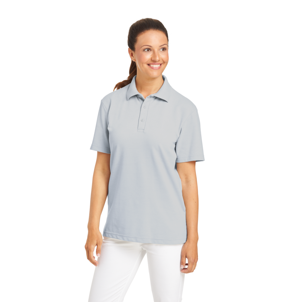 LEIBER Poloshirt 08/2515 – silbergrau (Am Modell)