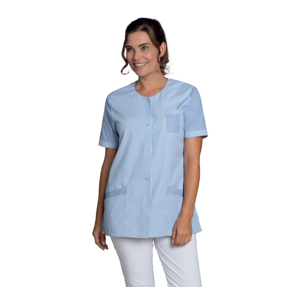 LEIBER Kasack Damen 08/705 – hellblau (Am Modell)