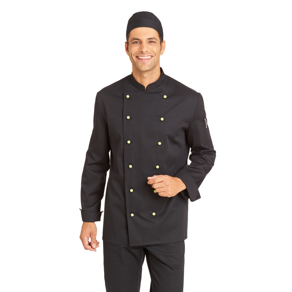 LEIBER Kochjacke 12/8790 – schwarz (Am Modell)