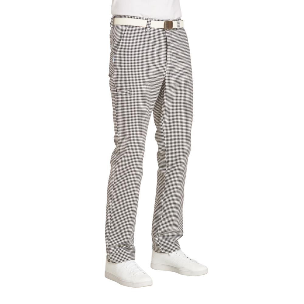 LEIBER Cargo-Hose Herren 12/7460 – schwarz/weiß (Am Modell)