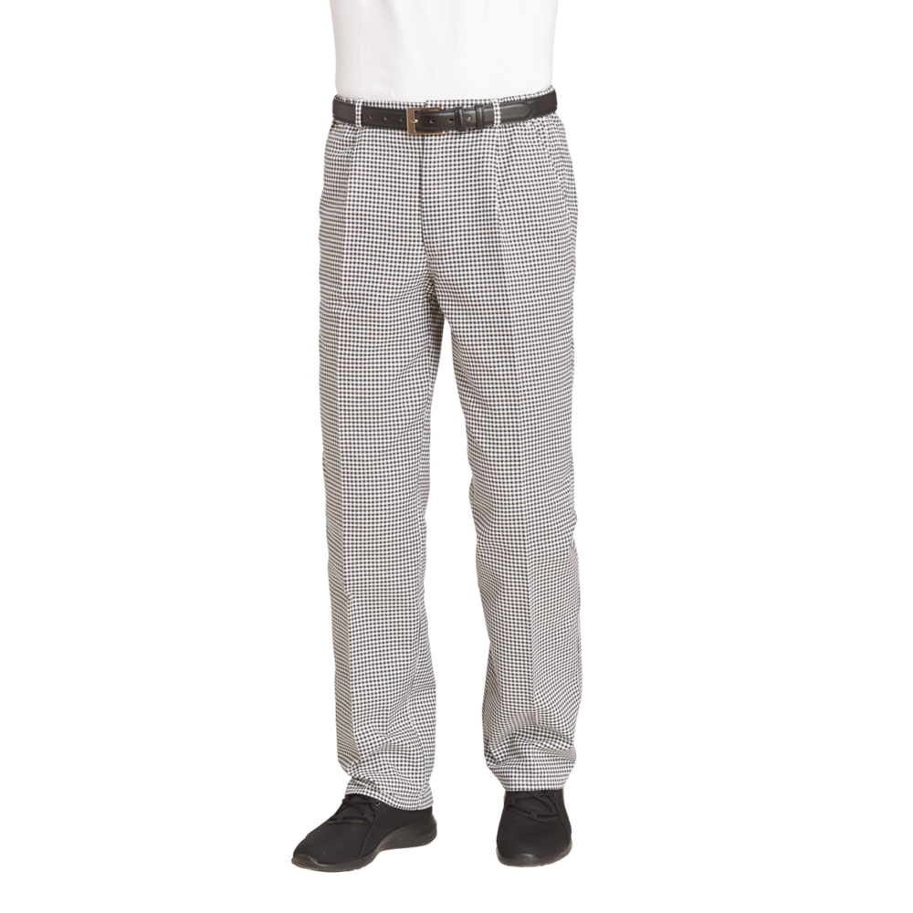 LEIBER Koch-/Bäckerhose 12/5350 – schwarz/weiß (Am Modell)