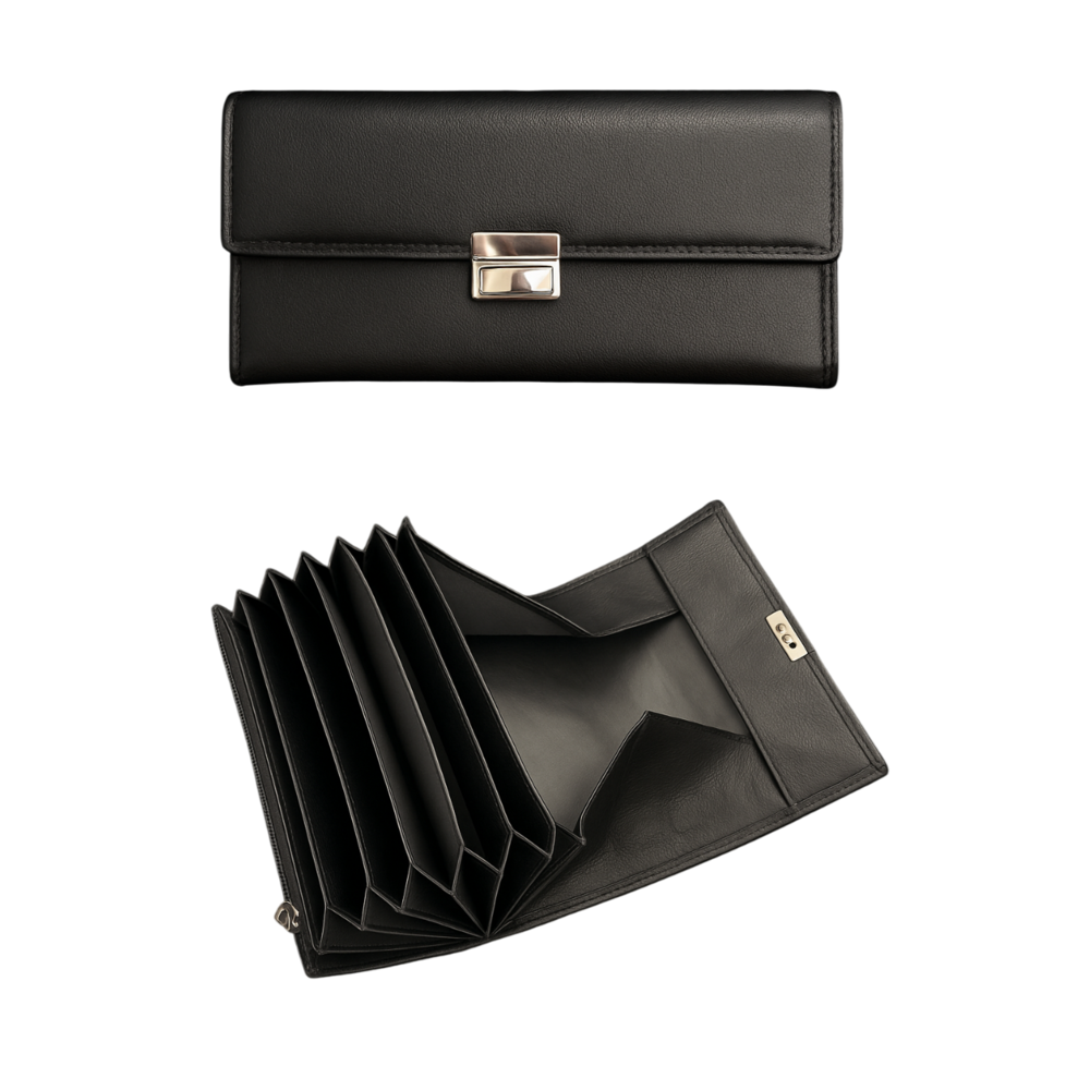 LEIBER Geldbörse 02/2799 – schwarz (Front)