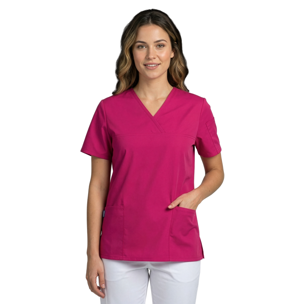 LEIBER Schlupfkasack Damen 08/2253 – fuchsia (Am Modell)