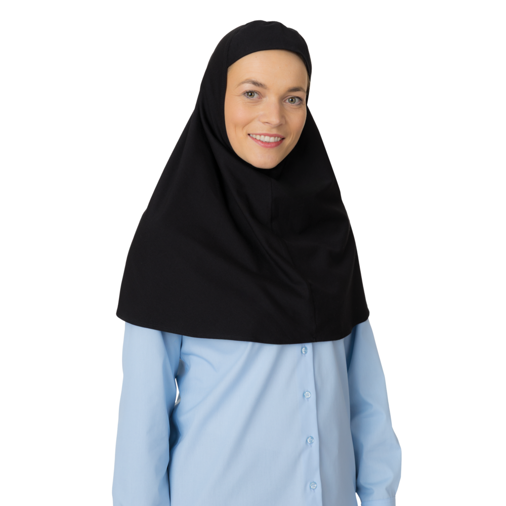 LEIBER Hijab 02/2116 – schwarz (Am Modell)