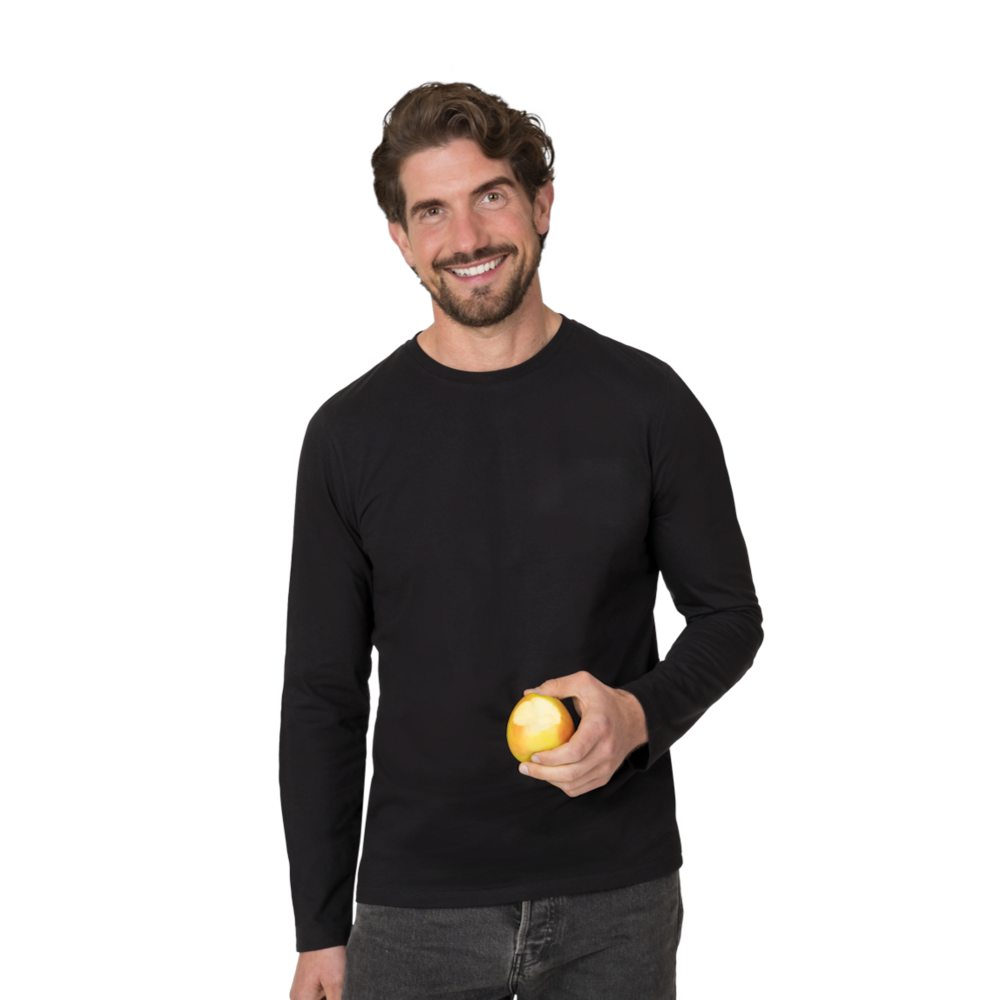 LEIBER Longsleeve Herren 12/1396 – schwarz (Am Modell)