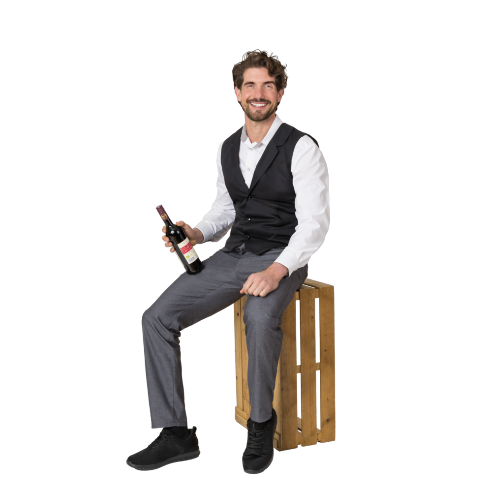 LEIBER Weste Herren 12/2108 – schwarz (Am Modell)