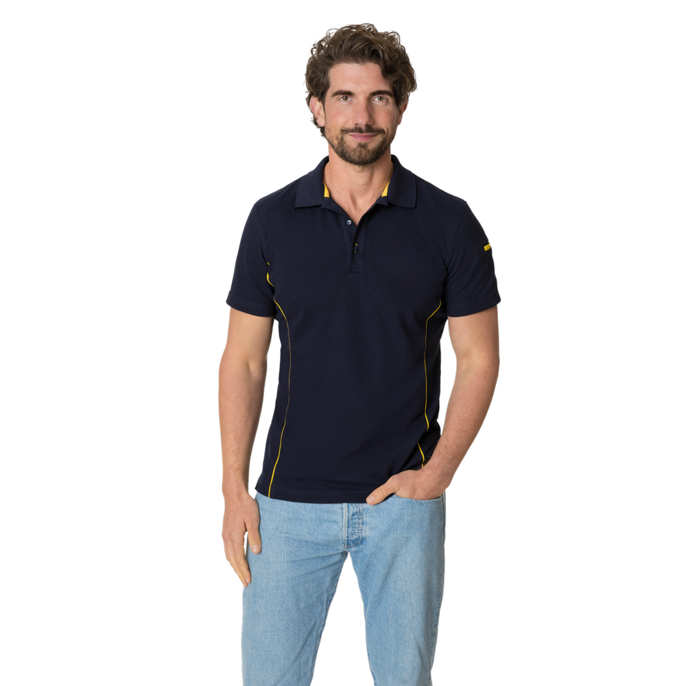LEIBER Poloshirt 10/2092 – marine (Am Modell)