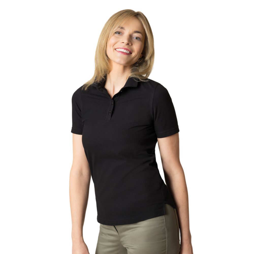 LEIBER Polo Damen 08/1394 – schwarz (Am Modell)