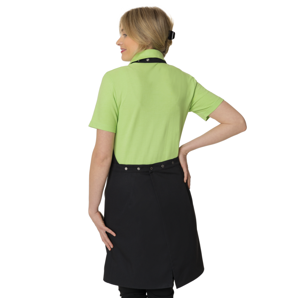 LEIBER Latzrockschürze Damen 100/2080 – schwarz (Am Modell, weitere Ansicht)
