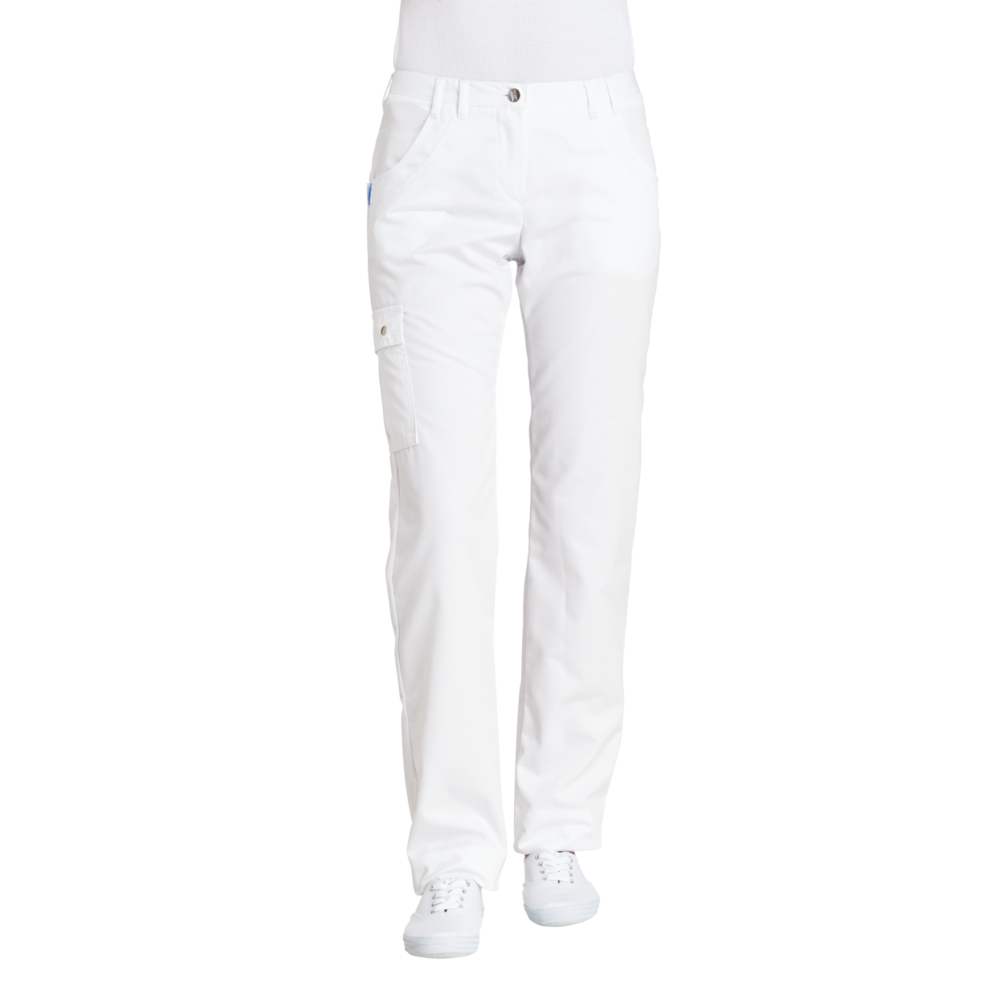 LEIBER Cargo-Hose Damen 08/1140 – weiß (Am Modell)